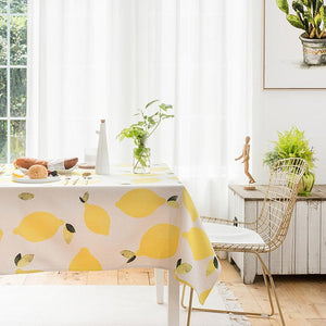 DIHIN HOME Cartoon Yellow Lemons Printed Tablecloth For Rectangle Tables,Custom Washed Linen Tablecloth,Handmade Rectangle Table Cover Roman Shades Curtains Window Blinds custom curtains blackout curtains curtains for living room sheer curtains curtain fabric linen curtains kitchen curtains velvet curtains pinch pleat curtains bay window curtains outdoor curtains pleated curtains floral curtains dining room curtains kitchen valances drapes for bedroom patio curtains nursery curtains grommet curtains