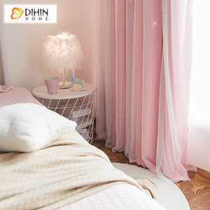 DIHIN HOME Children Pink Color,Blackout Curtains Grommet Window Curtain for Living Room,1 Panel Roman Shades Curtains Window Blinds custom curtains blackout curtains curtains for living room sheer curtains curtain fabric linen curtains kitchen curtains velvet curtains pinch pleat curtains bay window curtains outdoor curtains pleated curtains floral curtains dining room curtains kitchen valances drapes for bedroom patio curtains nursery curtains grommet curtains