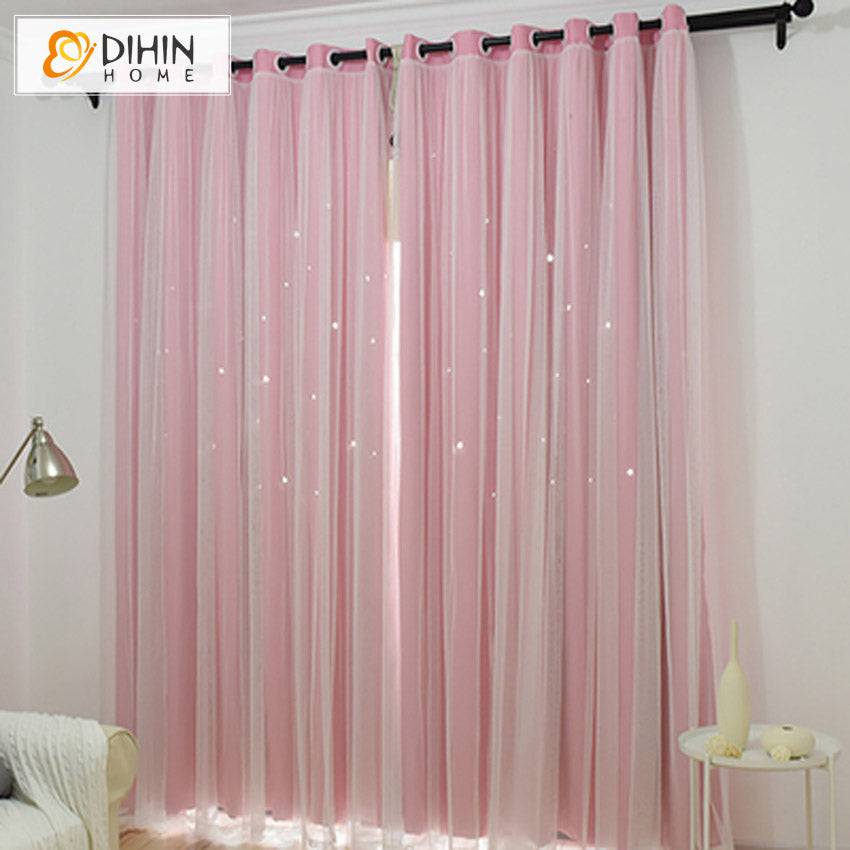 DIHIN HOME Children Pink Color,Blackout Curtains Grommet Window Curtain for Living Room,1 Panel Roman Shades Curtains Window Blinds custom curtains blackout curtains curtains for living room sheer curtains curtain fabric linen curtains kitchen curtains velvet curtains pinch pleat curtains bay window curtains outdoor curtains pleated curtains floral curtains dining room curtains kitchen valances drapes for bedroom patio curtains nursery curtains grommet curtains