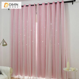 DIHIN HOME Children Pink Color,Blackout Curtains Grommet Window Curtain for Living Room,1 Panel Roman Shades Curtains Window Blinds custom curtains blackout curtains curtains for living room sheer curtains curtain fabric linen curtains kitchen curtains velvet curtains pinch pleat curtains bay window curtains outdoor curtains pleated curtains floral curtains dining room curtains kitchen valances drapes for bedroom patio curtains nursery curtains grommet curtains