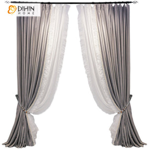 DIHIN HOME Children Room Grey Color Curtains,Blackout Grommet Window Curtain for Living Room ,52x63-inch,1 Panel Roman Shades Curtains Window Blinds custom curtains blackout curtains curtains for living room sheer curtains curtain fabric linen curtains kitchen curtains velvet curtains pinch pleat curtains bay window curtains outdoor curtains pleated curtains floral curtains dining room curtains kitchen valances drapes for bedroom patio curtains nursery curtains grommet curtains