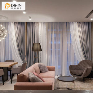 DIHIN HOME Children Room Grey Color Curtains,Blackout Grommet Window Curtain for Living Room ,52x63-inch,1 Panel Roman Shades Curtains Window Blinds custom curtains blackout curtains curtains for living room sheer curtains curtain fabric linen curtains kitchen curtains velvet curtains pinch pleat curtains bay window curtains outdoor curtains pleated curtains floral curtains dining room curtains kitchen valances drapes for bedroom patio curtains nursery curtains grommet curtains