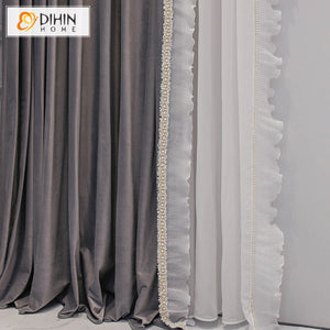 DIHIN HOME Children Room Grey Color Curtains,Blackout Grommet Window Curtain for Living Room ,52x63-inch,1 Panel Roman Shades Curtains Window Blinds custom curtains blackout curtains curtains for living room sheer curtains curtain fabric linen curtains kitchen curtains velvet curtains pinch pleat curtains bay window curtains outdoor curtains pleated curtains floral curtains dining room curtains kitchen valances drapes for bedroom patio curtains nursery curtains grommet curtains