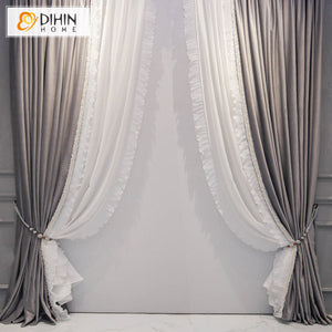 DIHIN HOME Children Room Grey Color Curtains,Blackout Grommet Window Curtain for Living Room ,52x63-inch,1 Panel Roman Shades Curtains Window Blinds custom curtains blackout curtains curtains for living room sheer curtains curtain fabric linen curtains kitchen curtains velvet curtains pinch pleat curtains bay window curtains outdoor curtains pleated curtains floral curtains dining room curtains kitchen valances drapes for bedroom patio curtains nursery curtains grommet curtains