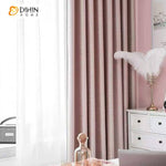 DIHIN HOME Children Room Pink Color Curtain With Lace,Blackout Grommet Window Curtain for Living Room ,52x63-inch,1 Panel Roman Shades Curtains Window Blinds custom curtains blackout curtains curtains for living room sheer curtains curtain fabric linen curtains kitchen curtains velvet curtains pinch pleat curtains bay window curtains outdoor curtains pleated curtains floral curtains dining room curtains kitchen valances drapes for bedroom patio curtains nursery curtains grommet curtains