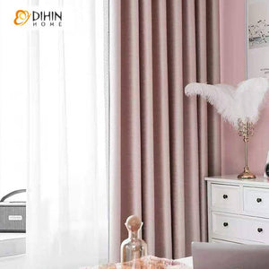 DIHIN HOME Children Room Pink Color Curtain With Lace,Blackout Grommet Window Curtain for Living Room ,52x63-inch,1 Panel Roman Shades Curtains Window Blinds custom curtains blackout curtains curtains for living room sheer curtains curtain fabric linen curtains kitchen curtains velvet curtains pinch pleat curtains bay window curtains outdoor curtains pleated curtains floral curtains dining room curtains kitchen valances drapes for bedroom patio curtains nursery curtains grommet curtains