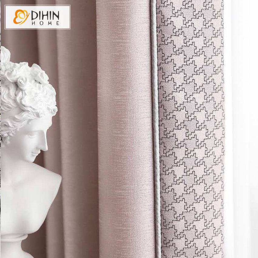DIHIN HOME Children Room Pink Color Curtain With Lace,Blackout Grommet Window Curtain for Living Room ,52x63-inch,1 Panel Roman Shades Curtains Window Blinds custom curtains blackout curtains curtains for living room sheer curtains curtain fabric linen curtains kitchen curtains velvet curtains pinch pleat curtains bay window curtains outdoor curtains pleated curtains floral curtains dining room curtains kitchen valances drapes for bedroom patio curtains nursery curtains grommet curtains