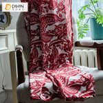 DIHIN HOME Chinese Ink Printing,Blackout Grommet Window Curtain for Living Room ,52x63-inch,1 Panel Roman Shades Curtains Window Blinds custom curtains blackout curtains curtains for living room sheer curtains curtain fabric linen curtains kitchen curtains velvet curtains pinch pleat curtains bay window curtains outdoor curtains pleated curtains floral curtains dining room curtains kitchen valances drapes for bedroom patio curtains nursery curtains grommet curtains