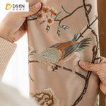 DIHIN HOME Chinese-style Artificial Silk High-precision Birds Embroidered,Blackout Grommet Window Curtain for Living Room ,52x63-inch,1 Panel Roman Shades Curtains Window Blinds custom curtains blackout curtains curtains for living room sheer curtains curtain fabric linen curtains kitchen curtains velvet curtains pinch pleat curtains bay window curtains outdoor curtains pleated curtains floral curtains dining room curtains kitchen valances drapes for bedroom patio curtains nursery curtains grommet curtains