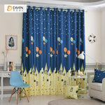 DIHIN HOME City and Night Printed，Blackout Grommet Window Curtain for Living Room ,52x63-inch,1 Panel Roman Shades Curtains Window Blinds custom curtains blackout curtains curtains for living room sheer curtains curtain fabric linen curtains kitchen curtains velvet curtains pinch pleat curtains bay window curtains outdoor curtains pleated curtains floral curtains dining room curtains kitchen valances drapes for bedroom patio curtains nursery curtains grommet curtains