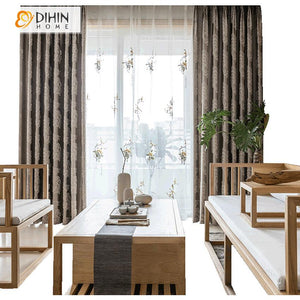 DIHIN HOME Classic Flowers High-precision Jacquard Curtain,Blackout Curtains Grommet Window Curtain for Living Room ,52x63-inch,1 Panel Roman Shades Curtains Window Blinds custom curtains blackout curtains curtains for living room sheer curtains curtain fabric linen curtains kitchen curtains velvet curtains pinch pleat curtains bay window curtains outdoor curtains pleated curtains floral curtains dining room curtains kitchen valances drapes for bedroom patio curtains nursery curtains grommet curtains