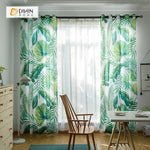 DIHIN HOME Clear Green Leaf Printed，Blackout Grommet Window Curtain for Living Room ,52x63-inch,1 Panel Roman Shades Curtains Window Blinds custom curtains blackout curtains curtains for living room sheer curtains curtain fabric linen curtains kitchen curtains velvet curtains pinch pleat curtains bay window curtains outdoor curtains pleated curtains floral curtains dining room curtains kitchen valances drapes for bedroom patio curtains nursery curtains grommet curtains