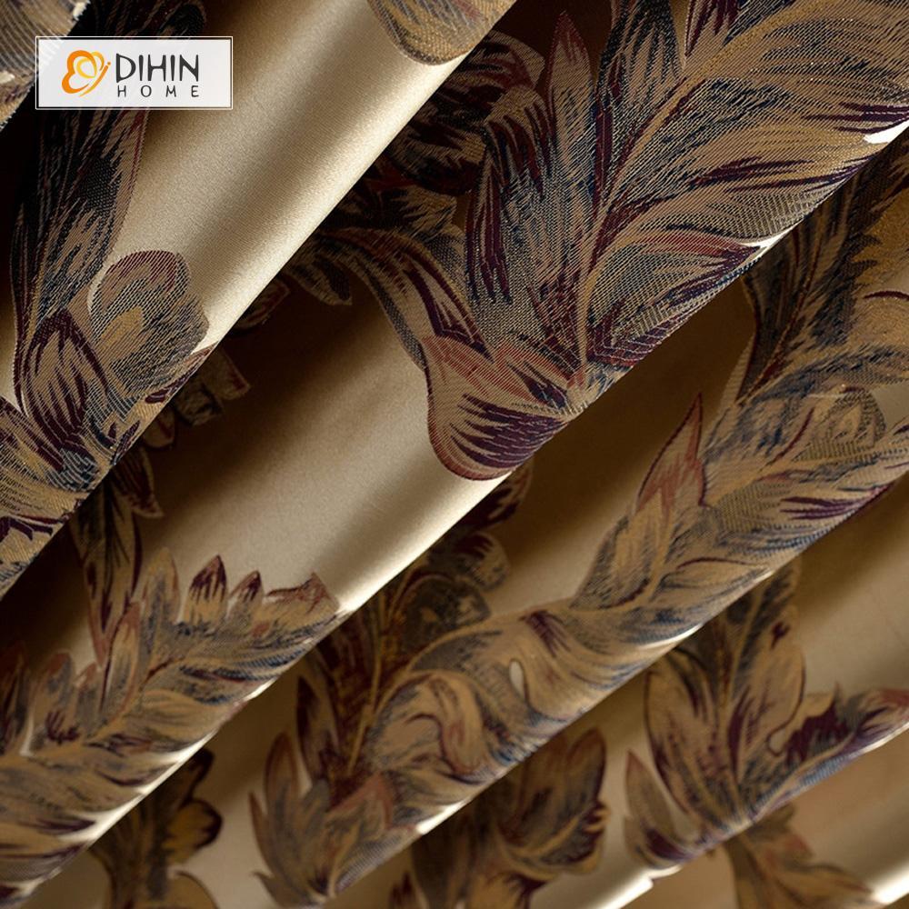 DIHIN HOME Colorful Leaves Printed ,Cotton Linen ,Blackout Grommet Window Curtain for Living Room ,52x63-inch,1 Panel Roman Shades Curtains Window Blinds custom curtains blackout curtains curtains for living room sheer curtains curtain fabric linen curtains kitchen curtains velvet curtains pinch pleat curtains bay window curtains outdoor curtains pleated curtains floral curtains dining room curtains kitchen valances drapes for bedroom patio curtains nursery curtains grommet curtains