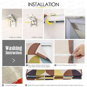 DIHIN HOME Colorful Plants Printed Roman Shades ,Easy Install Washable Curtains ,Customized Window Curtain Drape, 24"W X 64" Roman Shades Curtains Window Blinds custom curtains blackout curtains curtains for living room sheer curtains curtain fabric linen curtains kitchen curtains velvet curtains pinch pleat curtains bay window curtains outdoor curtains pleated curtains floral curtains dining room curtains kitchen valances drapes for bedroom patio curtains nursery curtains grommet curtains