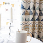 DIHIN HOME Complex Geometric Patterns Printed，Blackout Grommet Window Curtain for Living Room ,52x63-inch,1 Panel Roman Shades Curtains Window Blinds custom curtains blackout curtains curtains for living room sheer curtains curtain fabric linen curtains kitchen curtains velvet curtains pinch pleat curtains bay window curtains outdoor curtains pleated curtains floral curtains dining room curtains kitchen valances drapes for bedroom patio curtains nursery curtains grommet curtains
