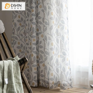 DIHIN HOME Cotton Linen Bird and Tree Printed,Blackout Grommet Window Curtain for Living Room ,52x63-inch,1 Panel Roman Shades Curtains Window Blinds custom curtains blackout curtains curtains for living room sheer curtains curtain fabric linen curtains kitchen curtains velvet curtains pinch pleat curtains bay window curtains outdoor curtains pleated curtains floral curtains dining room curtains kitchen valances drapes for bedroom patio curtains nursery curtains grommet curtains