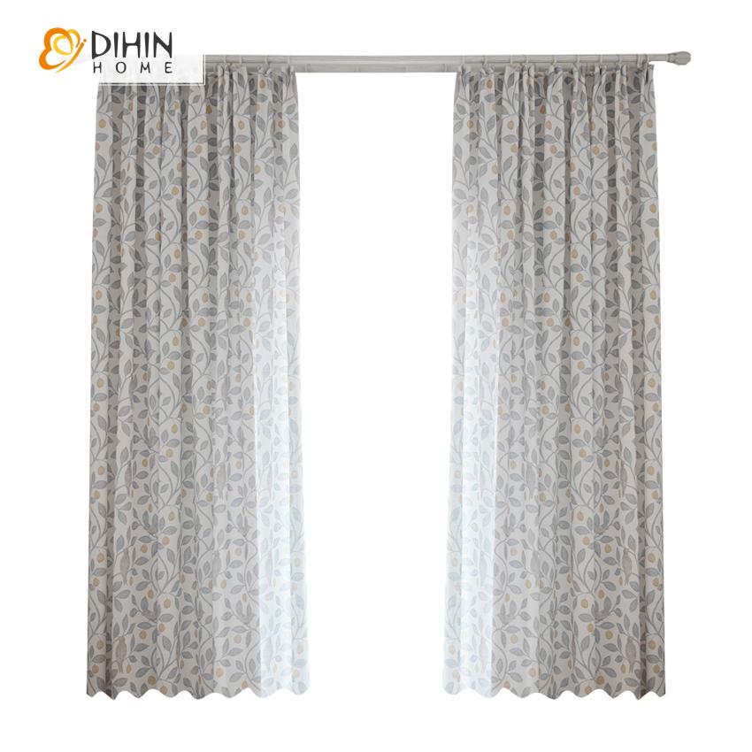 DIHIN HOME Cotton Linen Bird and Tree Printed,Blackout Grommet Window Curtain for Living Room ,52x63-inch,1 Panel Roman Shades Curtains Window Blinds custom curtains blackout curtains curtains for living room sheer curtains curtain fabric linen curtains kitchen curtains velvet curtains pinch pleat curtains bay window curtains outdoor curtains pleated curtains floral curtains dining room curtains kitchen valances drapes for bedroom patio curtains nursery curtains grommet curtains