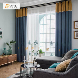 DIHIN HOME Cotton Linen Embroidered Banana Tree ,Sheer Curtain, Grommet Window Curtain for Living Room ,52x63-inch,1 Panel Roman Shades Curtains Window Blinds custom curtains blackout curtains curtains for living room sheer curtains curtain fabric linen curtains kitchen curtains velvet curtains pinch pleat curtains bay window curtains outdoor curtains pleated curtains floral curtains dining room curtains kitchen valances drapes for bedroom patio curtains nursery curtains grommet curtains