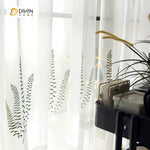 DIHIN HOME Cotton Linen Embroidered Water Grass ,Sheer Curtain, Grommet Window Curtain for Living Room ,52x63-inch,1 Panel Roman Shades Curtains Window Blinds custom curtains blackout curtains curtains for living room sheer curtains curtain fabric linen curtains kitchen curtains velvet curtains pinch pleat curtains bay window curtains outdoor curtains pleated curtains floral curtains dining room curtains kitchen valances drapes for bedroom patio curtains nursery curtains grommet curtains
