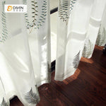 DIHIN HOME Cotton Linen Embroidered Water Grass ,Sheer Curtain, Grommet Window Curtain for Living Room ,52x63-inch,1 Panel Roman Shades Curtains Window Blinds custom curtains blackout curtains curtains for living room sheer curtains curtain fabric linen curtains kitchen curtains velvet curtains pinch pleat curtains bay window curtains outdoor curtains pleated curtains floral curtains dining room curtains kitchen valances drapes for bedroom patio curtains nursery curtains grommet curtains
