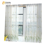 DIHIN HOME Cotton Linen Green Flowers ,Sheer Curtain, Grommet Window Curtain for Living Room ,52x63-inch,1 Panel Roman Shades Curtains Window Blinds custom curtains blackout curtains curtains for living room sheer curtains curtain fabric linen curtains kitchen curtains velvet curtains pinch pleat curtains bay window curtains outdoor curtains pleated curtains floral curtains dining room curtains kitchen valances drapes for bedroom patio curtains nursery curtains grommet curtains