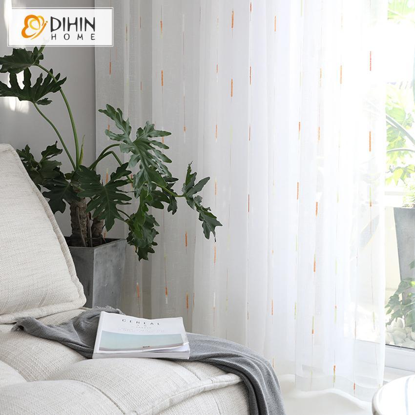 DIHIN HOME Cotton Linen Meteor Shower Shape ,Sheer Curtain, Grommet Window Curtain for Living Room ,52x63-inch,1 Panel Roman Shades Curtains Window Blinds custom curtains blackout curtains curtains for living room sheer curtains curtain fabric linen curtains kitchen curtains velvet curtains pinch pleat curtains bay window curtains outdoor curtains pleated curtains floral curtains dining room curtains kitchen valances drapes for bedroom patio curtains nursery curtains grommet curtains