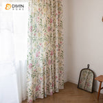 DIHIN HOME Cotton Linen Natural Flowers Printed,Blackout Grommet Window Curtain for Living Room ,52x63-inch,1 Panel Roman Shades Curtains Window Blinds custom curtains blackout curtains curtains for living room sheer curtains curtain fabric linen curtains kitchen curtains velvet curtains pinch pleat curtains bay window curtains outdoor curtains pleated curtains floral curtains dining room curtains kitchen valances drapes for bedroom patio curtains nursery curtains grommet curtains