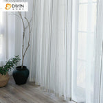 DIHIN HOME Cotton Linen Simple Stripes ,Sheer Curtain, Grommet Window Curtain for Living Room ,52x63-inch,1 Panel Roman Shades Curtains Window Blinds custom curtains blackout curtains curtains for living room sheer curtains curtain fabric linen curtains kitchen curtains velvet curtains pinch pleat curtains bay window curtains outdoor curtains pleated curtains floral curtains dining room curtains kitchen valances drapes for bedroom patio curtains nursery curtains grommet curtains