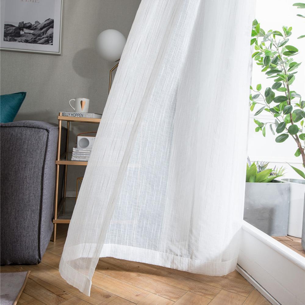 DIHIN HOME Cotton Linen White Stripes ,Sheer Curtain, Grommet Window Curtain for Living Room ,52x63-inch,1 Panel Roman Shades Curtains Window Blinds custom curtains blackout curtains curtains for living room sheer curtains curtain fabric linen curtains kitchen curtains velvet curtains pinch pleat curtains bay window curtains outdoor curtains pleated curtains floral curtains dining room curtains kitchen valances drapes for bedroom patio curtains nursery curtains grommet curtains