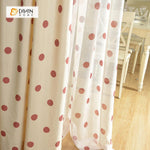 DIHIN HOME Cute Red Points Printed，Blackout Grommet Window Curtain for Living Room ,52x63-inch,1 Panel Roman Shades Curtains Window Blinds custom curtains blackout curtains curtains for living room sheer curtains curtain fabric linen curtains kitchen curtains velvet curtains pinch pleat curtains bay window curtains outdoor curtains pleated curtains floral curtains dining room curtains kitchen valances drapes for bedroom patio curtains nursery curtains grommet curtains