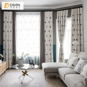 DIHIN HOME Dark Cloud Embroidered,Blackout Grommet Window Curtain for Living Room ,52x63-inch,1 Panel Roman Shades Curtains Window Blinds custom curtains blackout curtains curtains for living room sheer curtains curtain fabric linen curtains kitchen curtains velvet curtains pinch pleat curtains bay window curtains outdoor curtains pleated curtains floral curtains dining room curtains kitchen valances drapes for bedroom patio curtains nursery curtains grommet curtains
