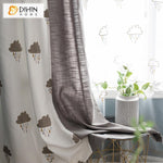 DIHIN HOME Dark Cloud Embroidered,Blackout Grommet Window Curtain for Living Room ,52x63-inch,1 Panel Roman Shades Curtains Window Blinds custom curtains blackout curtains curtains for living room sheer curtains curtain fabric linen curtains kitchen curtains velvet curtains pinch pleat curtains bay window curtains outdoor curtains pleated curtains floral curtains dining room curtains kitchen valances drapes for bedroom patio curtains nursery curtains grommet curtains