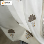 DIHIN HOME Dark Cloud Embroidered,Blackout Grommet Window Curtain for Living Room ,52x63-inch,1 Panel Roman Shades Curtains Window Blinds custom curtains blackout curtains curtains for living room sheer curtains curtain fabric linen curtains kitchen curtains velvet curtains pinch pleat curtains bay window curtains outdoor curtains pleated curtains floral curtains dining room curtains kitchen valances drapes for bedroom patio curtains nursery curtains grommet curtains