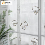 DIHIN HOME Dark Cloud Embroidered,Blackout Grommet Window Curtain for Living Room ,52x63-inch,1 Panel Roman Shades Curtains Window Blinds custom curtains blackout curtains curtains for living room sheer curtains curtain fabric linen curtains kitchen curtains velvet curtains pinch pleat curtains bay window curtains outdoor curtains pleated curtains floral curtains dining room curtains kitchen valances drapes for bedroom patio curtains nursery curtains grommet curtains