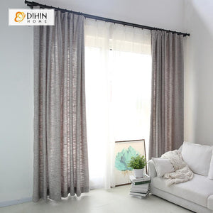 DIHIN HOME Dark Grey Solid ，Cotton Linen，Blackout Grommet Window Curtain for Living Room ,52x63-inch,1 Panel Roman Shades Curtains Window Blinds custom curtains blackout curtains curtains for living room sheer curtains curtain fabric linen curtains kitchen curtains velvet curtains pinch pleat curtains bay window curtains outdoor curtains pleated curtains floral curtains dining room curtains kitchen valances drapes for bedroom patio curtains nursery curtains grommet curtains