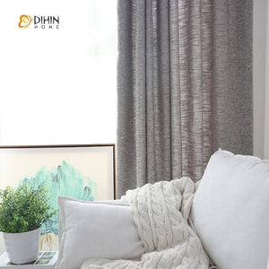 DIHIN HOME Dark Grey Solid ，Cotton Linen，Blackout Grommet Window Curtain for Living Room ,52x63-inch,1 Panel Roman Shades Curtains Window Blinds custom curtains blackout curtains curtains for living room sheer curtains curtain fabric linen curtains kitchen curtains velvet curtains pinch pleat curtains bay window curtains outdoor curtains pleated curtains floral curtains dining room curtains kitchen valances drapes for bedroom patio curtains nursery curtains grommet curtains