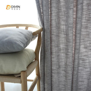 DIHIN HOME Dark Grey Solid ，Cotton Linen，Blackout Grommet Window Curtain for Living Room ,52x63-inch,1 Panel Roman Shades Curtains Window Blinds custom curtains blackout curtains curtains for living room sheer curtains curtain fabric linen curtains kitchen curtains velvet curtains pinch pleat curtains bay window curtains outdoor curtains pleated curtains floral curtains dining room curtains kitchen valances drapes for bedroom patio curtains nursery curtains grommet curtains