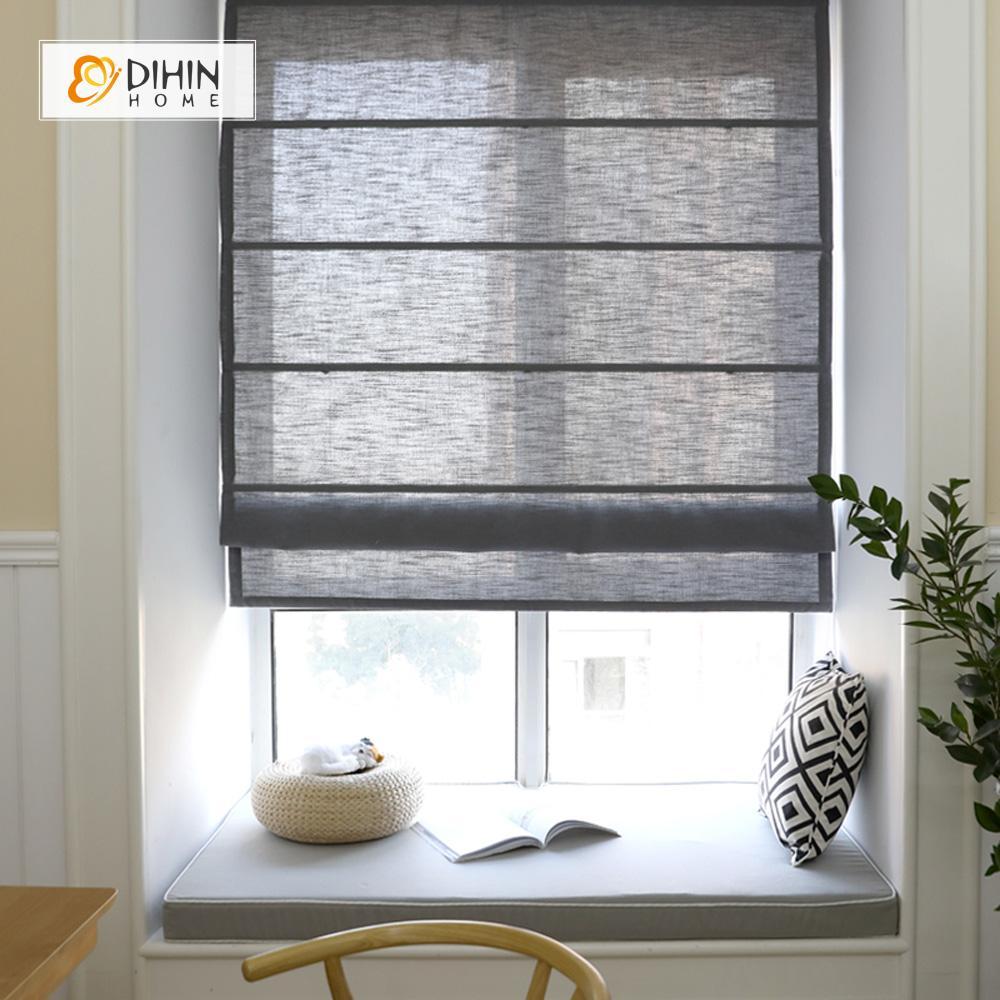 DIHIN HOME Dark Translucent Printed Roman Shades ,Easy Install Washable Curtains ,Customized Window Curtain Drape, 24"W X 64"H Roman Shades Curtains Window Blinds custom curtains blackout curtains curtains for living room sheer curtains curtain fabric linen curtains kitchen curtains velvet curtains pinch pleat curtains bay window curtains outdoor curtains pleated curtains floral curtains dining room curtains kitchen valances drapes for bedroom patio curtains nursery curtains grommet curtains