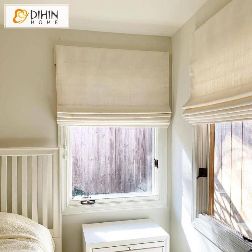 DIHIN HOME Elegant Beige Printed Roman Shades ,Easy Install Washable Curtains ,Customized Window Curtain Drape, 24"W X 64" Roman Shades Curtains Window Blinds custom curtains blackout curtains curtains for living room sheer curtains curtain fabric linen curtains kitchen curtains velvet curtains pinch pleat curtains bay window curtains outdoor curtains pleated curtains floral curtains dining room curtains kitchen valances drapes for bedroom patio curtains nursery curtains grommet curtains