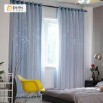 DIHIN HOME Elegant Bright Blue Printed，Blackout Grommet Window Curtain for Living Room ,52x63-inch,1 Panel Roman Shades Curtains Window Blinds custom curtains blackout curtains curtains for living room sheer curtains curtain fabric linen curtains kitchen curtains velvet curtains pinch pleat curtains bay window curtains outdoor curtains pleated curtains floral curtains dining room curtains kitchen valances drapes for bedroom patio curtains nursery curtains grommet curtains