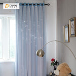 DIHIN HOME Elegant Bright Blue Printed，Blackout Grommet Window Curtain for Living Room ,52x63-inch,1 Panel Roman Shades Curtains Window Blinds custom curtains blackout curtains curtains for living room sheer curtains curtain fabric linen curtains kitchen curtains velvet curtains pinch pleat curtains bay window curtains outdoor curtains pleated curtains floral curtains dining room curtains kitchen valances drapes for bedroom patio curtains nursery curtains grommet curtains