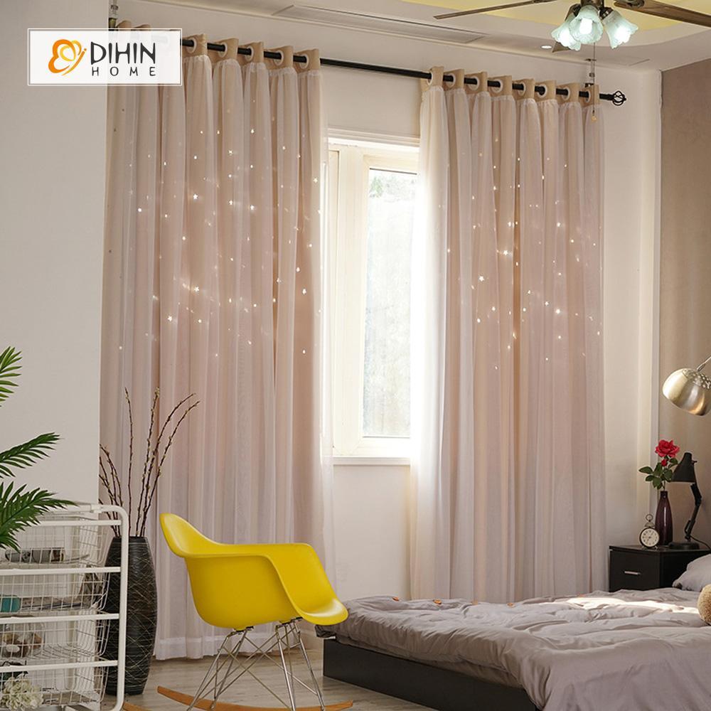 DIHIN HOME Elegant Flesh Color Printed，Blackout Grommet Window Curtain for Living Room ,52x63-inch,1 Panel Roman Shades Curtains Window Blinds custom curtains blackout curtains curtains for living room sheer curtains curtain fabric linen curtains kitchen curtains velvet curtains pinch pleat curtains bay window curtains outdoor curtains pleated curtains floral curtains dining room curtains kitchen valances drapes for bedroom patio curtains nursery curtains grommet curtains