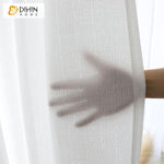 DIHIN HOME Elegant Solid White Printed Soft Sheer Curtain,Blackout Grommet Window Curtain for Living Room ,52x63-inch,1 Panel Roman Shades Curtains Window Blinds custom curtains blackout curtains curtains for living room sheer curtains curtain fabric linen curtains kitchen curtains velvet curtains pinch pleat curtains bay window curtains outdoor curtains pleated curtains floral curtains dining room curtains kitchen valances drapes for bedroom patio curtains nursery curtains grommet curtains