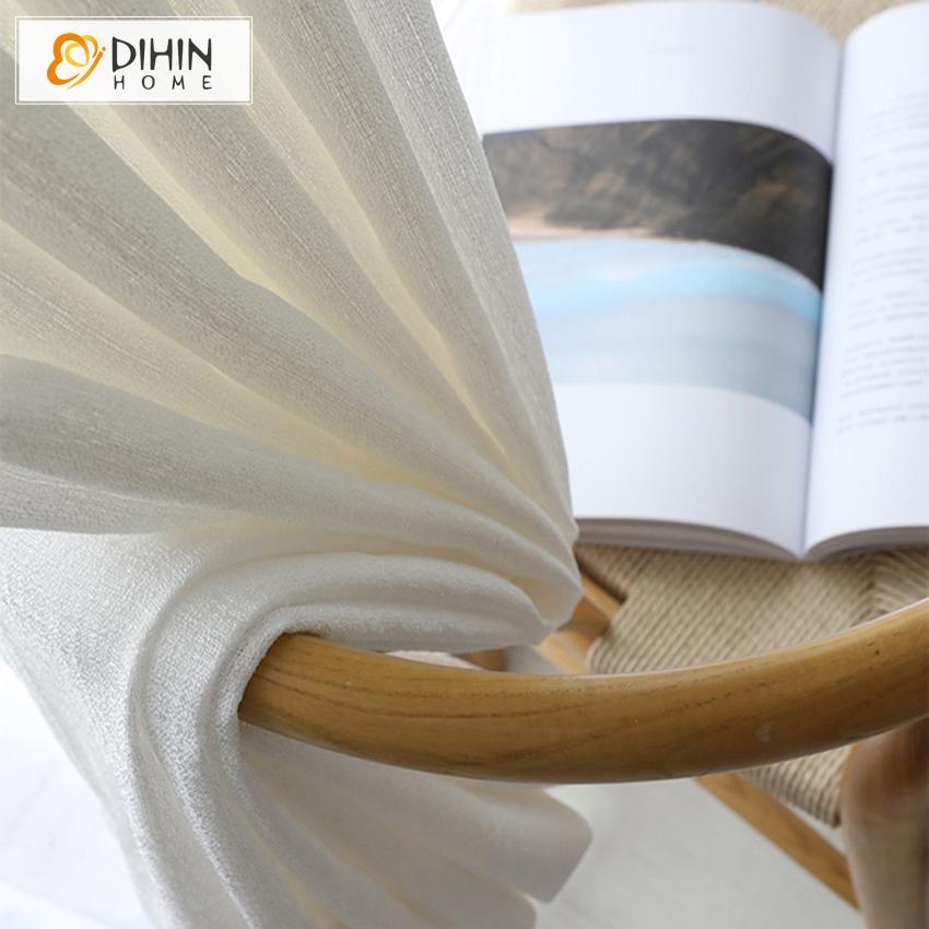 DIHIN HOME Elegant Solid White Printed Soft Sheer Curtain,Blackout Grommet Window Curtain for Living Room ,52x63-inch,1 Panel Roman Shades Curtains Window Blinds custom curtains blackout curtains curtains for living room sheer curtains curtain fabric linen curtains kitchen curtains velvet curtains pinch pleat curtains bay window curtains outdoor curtains pleated curtains floral curtains dining room curtains kitchen valances drapes for bedroom patio curtains nursery curtains grommet curtains