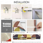 DIHIN HOME Elegant Square Printed Roman Shades,Easy Install Washable Curtains ,Customized Window Curtain Drape, 24"W X 64" Roman Shades Curtains Window Blinds custom curtains blackout curtains curtains for living room sheer curtains curtain fabric linen curtains kitchen curtains velvet curtains pinch pleat curtains bay window curtains outdoor curtains pleated curtains floral curtains dining room curtains kitchen valances drapes for bedroom patio curtains nursery curtains grommet curtains