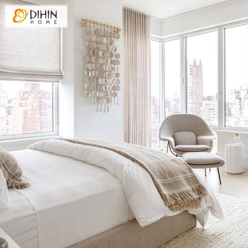 DIHIN HOME Elegant White Printed Roman Shades ,Easy Install Washable Curtains ,Customized Window Curtain Drape, 24"W X 64"H Roman Shades Curtains Window Blinds custom curtains blackout curtains curtains for living room sheer curtains curtain fabric linen curtains kitchen curtains velvet curtains pinch pleat curtains bay window curtains outdoor curtains pleated curtains floral curtains dining room curtains kitchen valances drapes for bedroom patio curtains nursery curtains grommet curtains