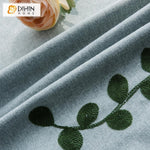 DIHIN HOME Empty Green Leaves Embroidered,Blackout Grommet Window Curtain for Living Room ,52x63-inch,1 Panel Roman Shades Curtains Window Blinds custom curtains blackout curtains curtains for living room sheer curtains curtain fabric linen curtains kitchen curtains velvet curtains pinch pleat curtains bay window curtains outdoor curtains pleated curtains floral curtains dining room curtains kitchen valances drapes for bedroom patio curtains nursery curtains grommet curtains