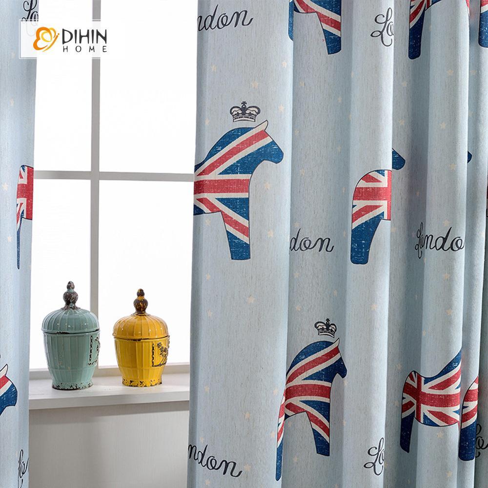 DIHIN HOME England Flag Printed,Blackout Grommet Window Curtain for Living Room ,52x63-inch,1 Panel Roman Shades Curtains Window Blinds custom curtains blackout curtains curtains for living room sheer curtains curtain fabric linen curtains kitchen curtains velvet curtains pinch pleat curtains bay window curtains outdoor curtains pleated curtains floral curtains dining room curtains kitchen valances drapes for bedroom patio curtains nursery curtains grommet curtains