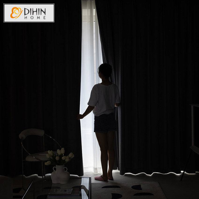 DIHIN HOME Euroeapn Luxury Grey Jacqaurd,Blackout Grommet Window Curtain for Living Room ,52x63-inch,1 Panel Roman Shades Curtains Window Blinds custom curtains blackout curtains curtains for living room sheer curtains curtain fabric linen curtains kitchen curtains velvet curtains pinch pleat curtains bay window curtains outdoor curtains pleated curtains floral curtains dining room curtains kitchen valances drapes for bedroom patio curtains nursery curtains grommet curtains