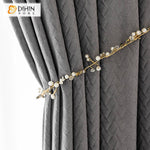 DIHIN HOME Euroeapn Luxury Grey Jacqaurd,Blackout Grommet Window Curtain for Living Room ,52x63-inch,1 Panel Roman Shades Curtains Window Blinds custom curtains blackout curtains curtains for living room sheer curtains curtain fabric linen curtains kitchen curtains velvet curtains pinch pleat curtains bay window curtains outdoor curtains pleated curtains floral curtains dining room curtains kitchen valances drapes for bedroom patio curtains nursery curtains grommet curtains
